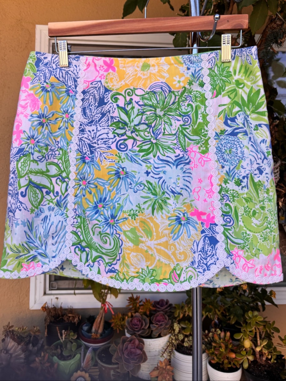 Lilly Pulitzer Patty Skort Skirt Shorts Cheek To Cheek Preppy Pastel  Size 12